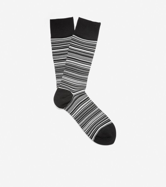 Men's Classic Dress Multi Stripe Crew Socks