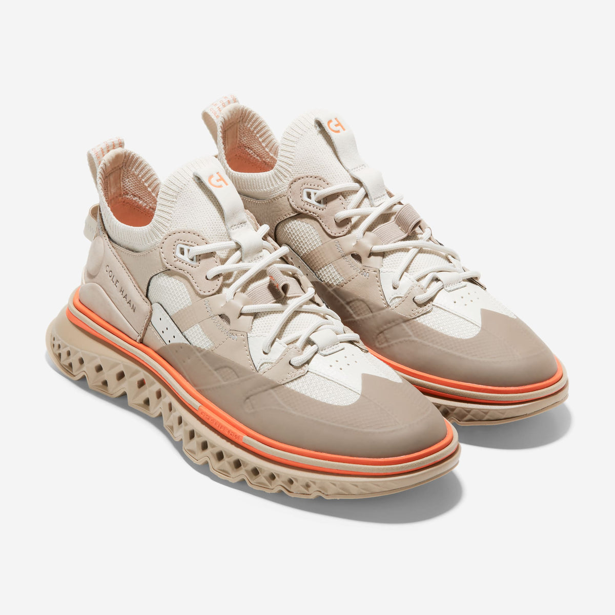 C36974:SILVER BIRCH/COBBLESTONE/SCARLETT ORANGE